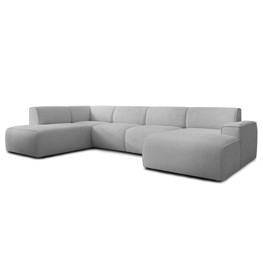 wohnli-moebel-suche-M26024620 Wohnli Möbelsuche - Moderne Wohnlandschaft aus Strukturstoff Hellgrau