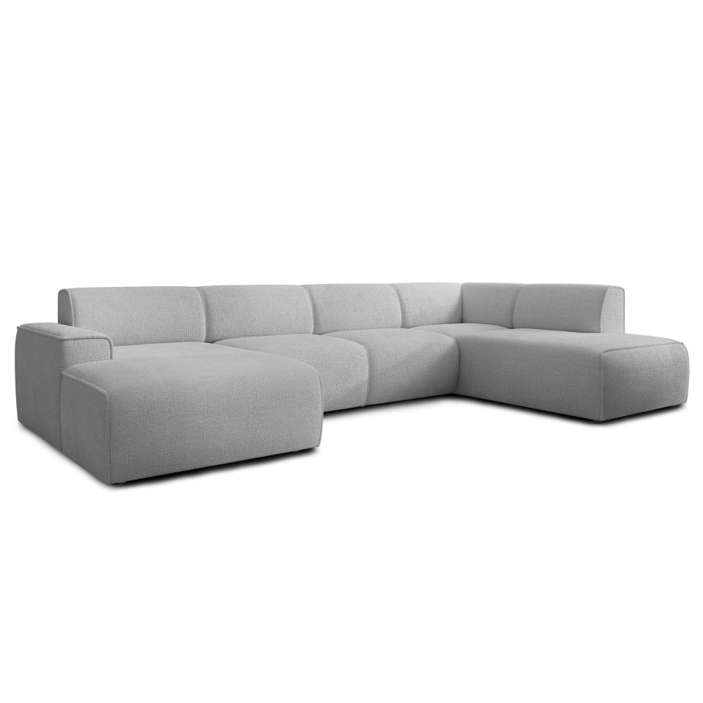 wohnli-moebel-suche-M26024624 Wohnli Möbelsuche - Moderne Wohnlandschaft aus Strukturstoff Hellgrau