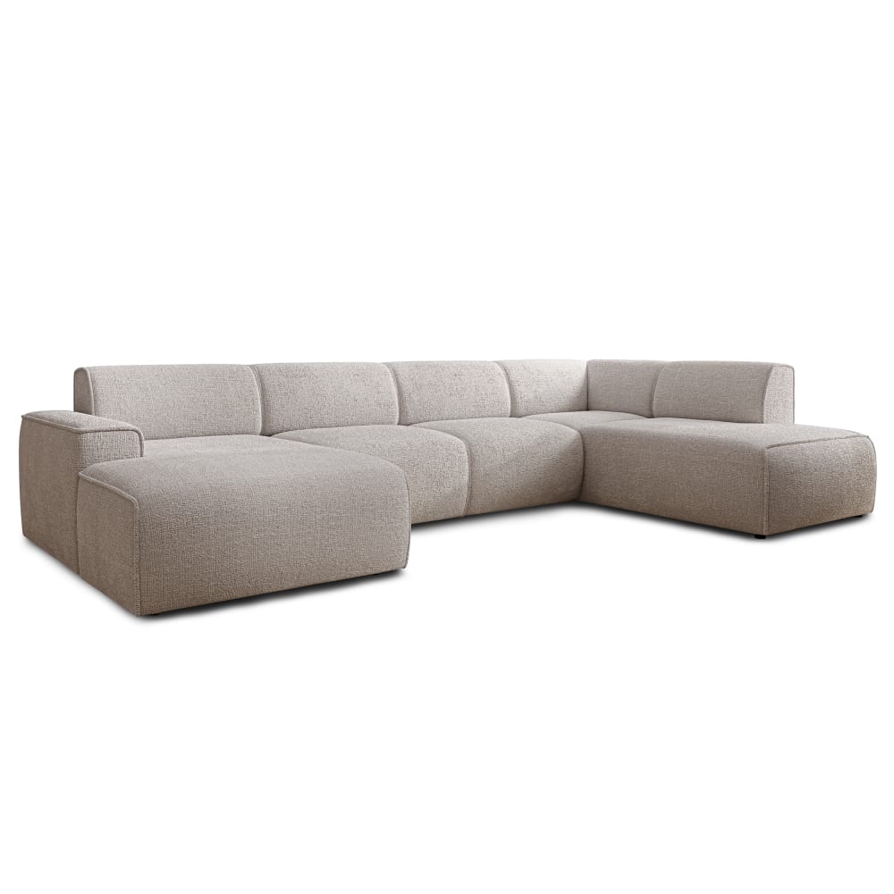 wohnli-moebel-suche-M26024625 Wohnli Möbelsuche - Moderne Wohnlandschaft aus Veloursstoff Creme