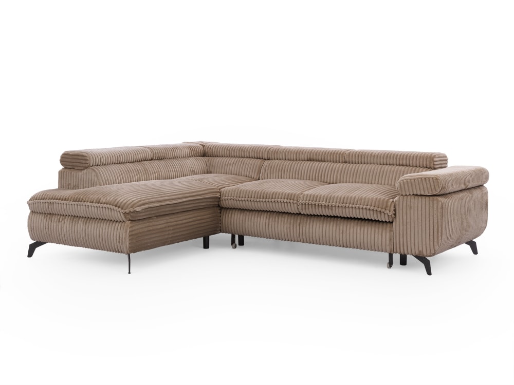 wohnli-moebel-suche-M26025088 Wohnli Möbelsuche - Ecksofa mit Schlaffunktion und Bettkasten aus Beige Cord-Stoff