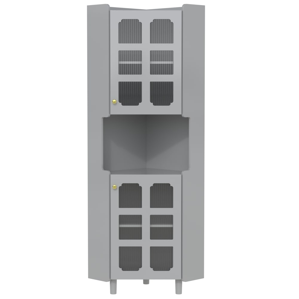 wohnli-moebel-suche-M26026043 Wohnli Möbelsuche - Eckschrank mit Glastüren und LED-Beleuchtung