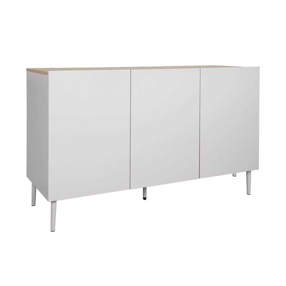 wohnli-moebel-suche-M26026981 Wohnli Möbelsuche - Sideboard aus Metall und Holzdekor beige und naturfarben B 120 cm
