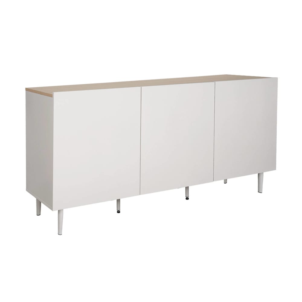 wohnli-moebel-suche-M26026984 Wohnli Möbelsuche - Sideboard aus Metall und Holzdekor beige und naturfarben B 150 cm