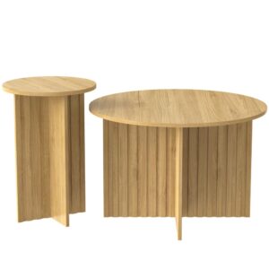 wohnli-moebel-suche-M26027020 Wohnli Möbelsuche - Couchtisch-Set aus MDF mit ineinanderstellbar 76x76x50 cm