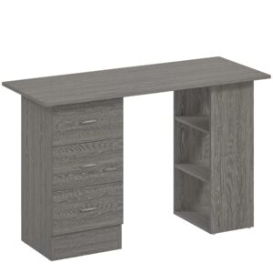wohnli-moebel-suche-M26027321 Wohnli Möbelsuche - Bureau d'ordinateur 3 tiroirs 2 étagères en bois gris
