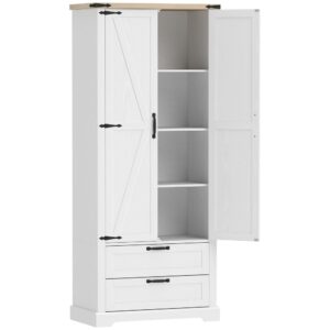 wohnli-moebel-suche-M26027332 Wohnli Möbelsuche - Armoire de cuisine 2 portes 2 tiroirs panneaux de particules blanc