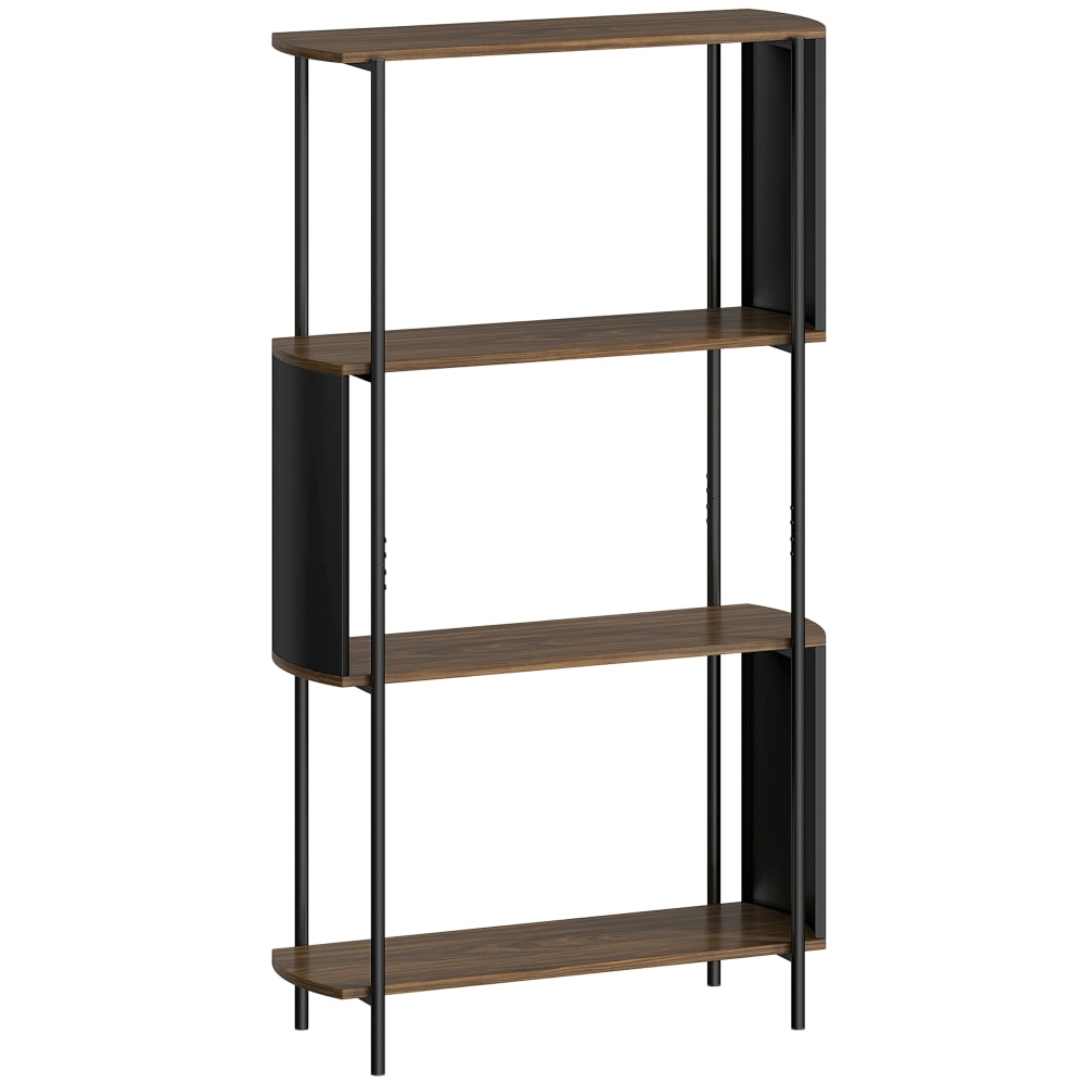 Wohnli Möbelsuche - Étagère de rangement 4 niveaux cadre en acier marron
