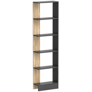 wohnli-moebel-suche-M26027361 Wohnli Möbelsuche - Étagère rangement 5 compartiments ouverts design moderne bois noir
