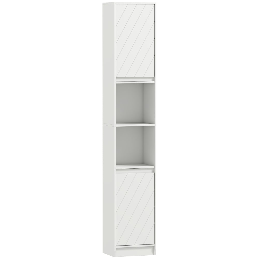 wohnli-moebel-suche-M26027461 Wohnli Möbelsuche - Meuble colonne salle de bain 2 portes et 2 compartiments MDF blanc