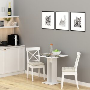 wohnli-moebel-suche-M26027524-1 Esstisch Weiß 65x78cm 65x78x65cm Spanplatte Weiß Vicco Möbel Esszimmermöbel Esstische
