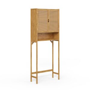 Wohnli Möbelsuche - Waschmaschinenschrank mit 2 Türen Bambus 66x168cm