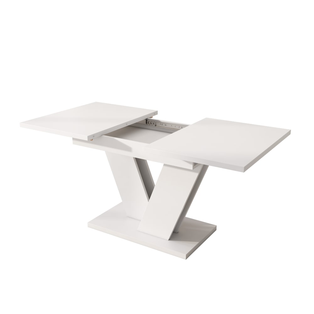 Wohnli Möbelsuche - Esstisch aus MDF ausziehbar mit V-Beinen 120/160x80x75