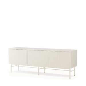 wohnli-moebel-suche-M26027655 Wohnli Möbelsuche - 150 cm TV-Möbel in Weiß mit geriffeltem Design