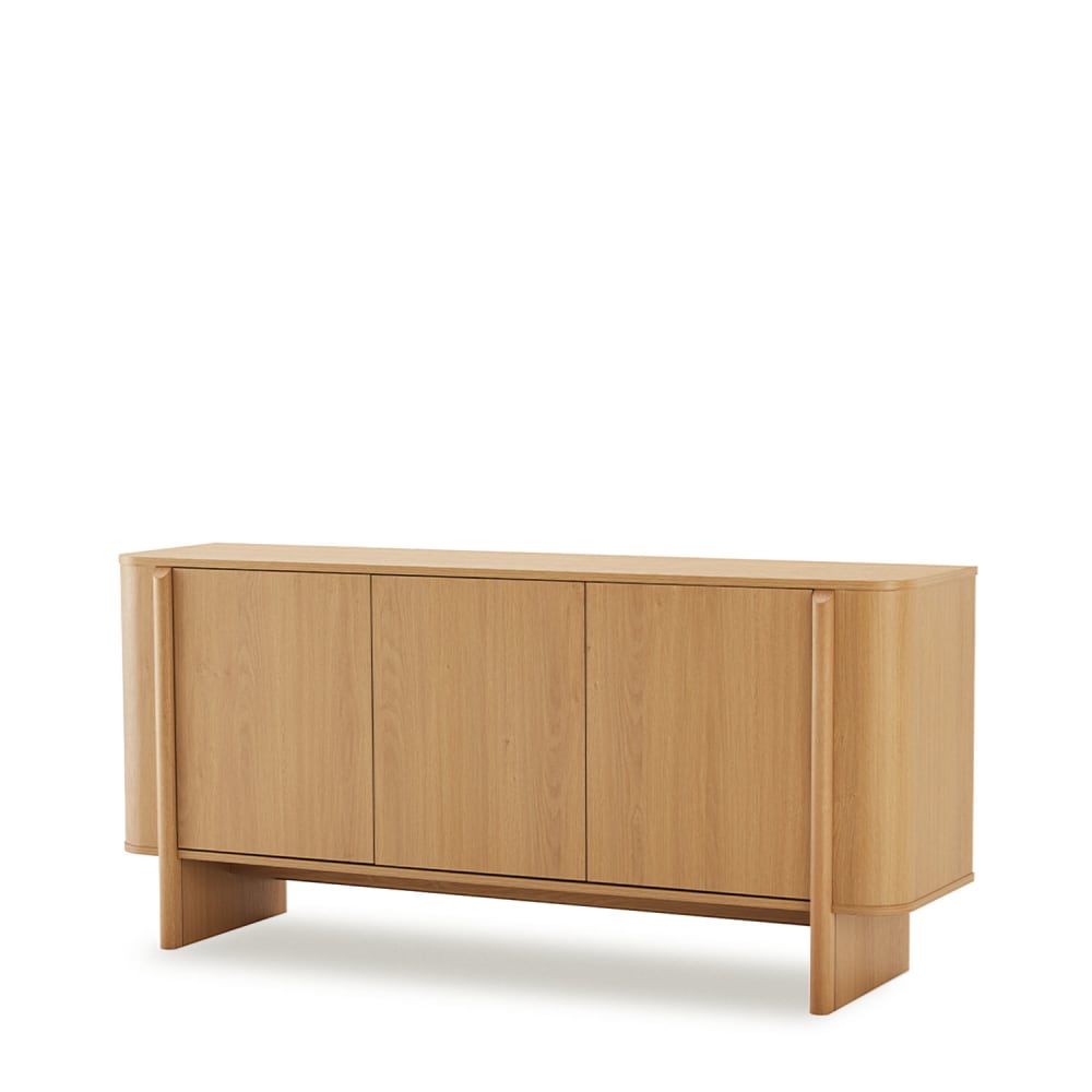 Wohnli Möbelsuche - 160 cm breites Sideboard mit Türen aus natürlicher Eiche