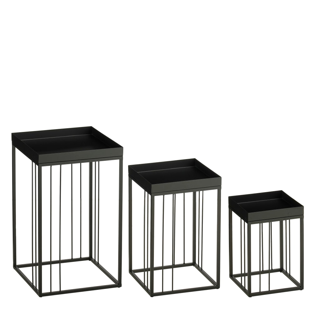 Wohnli Möbelsuche - Beistelltisch Beth Schwarz Eisen H50xB30xL30cm
