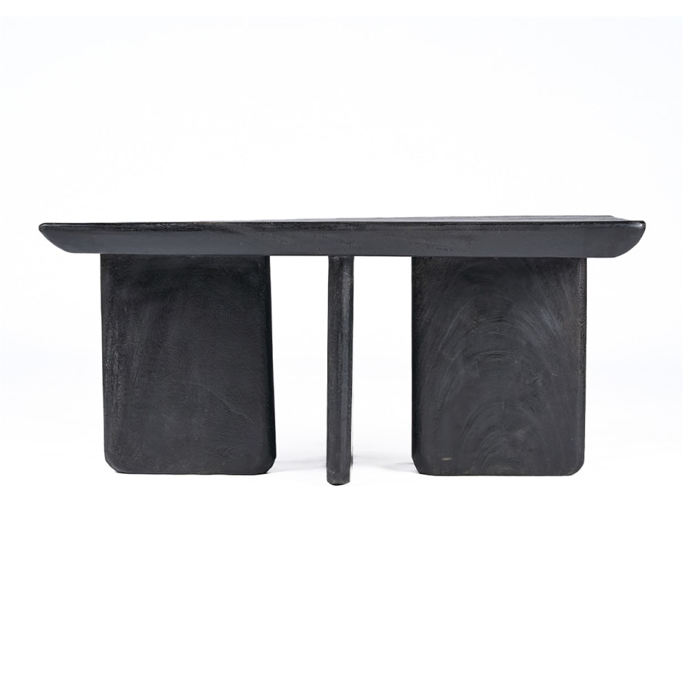 Wohnli Möbelsuche - Couchtisch aus Mangoholz in schwarz 100 x 50 x 45 cm