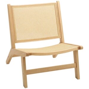 wohnli-moebel-suche-M26029759 Wohnli Möbelsuche - Relaxsessel mit Holzoptik und Rattan 64x70x74cm