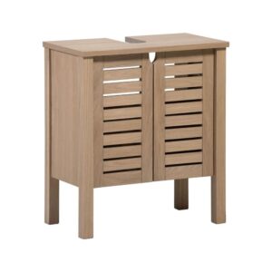 Wohnli Möbelsuche - Waschtischunterschrank L.60 x H.65 x T.33 cm  Eichenfurnier
