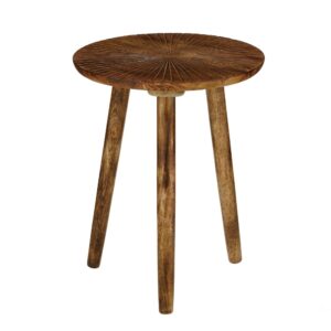 Wohnli Möbelsuche - Beistelltisch Pomante Dunkelbraun  H46xB38xL38cm