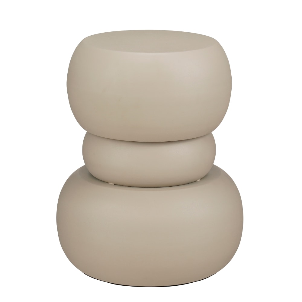 Wohnli Möbelsuche - Beistelltisch Zea Creme weiß Eisen H51xB42xL42cm