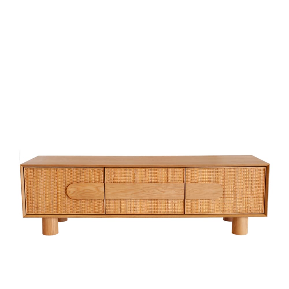 wohnli-moebel-suche-M26032173 Wohnli Möbelsuche - Sideboard aus hellem Holz und Rattan