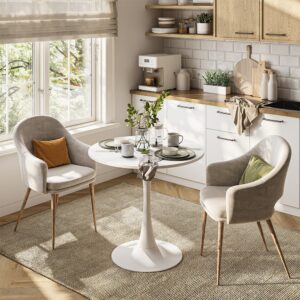 wohnli-moebel-suche-M26033777-1 Esstisch Weiß 80x74cm 80x73x80cm Spanplatte Weiß Vicco Möbel Esszimmermöbel Esstische
