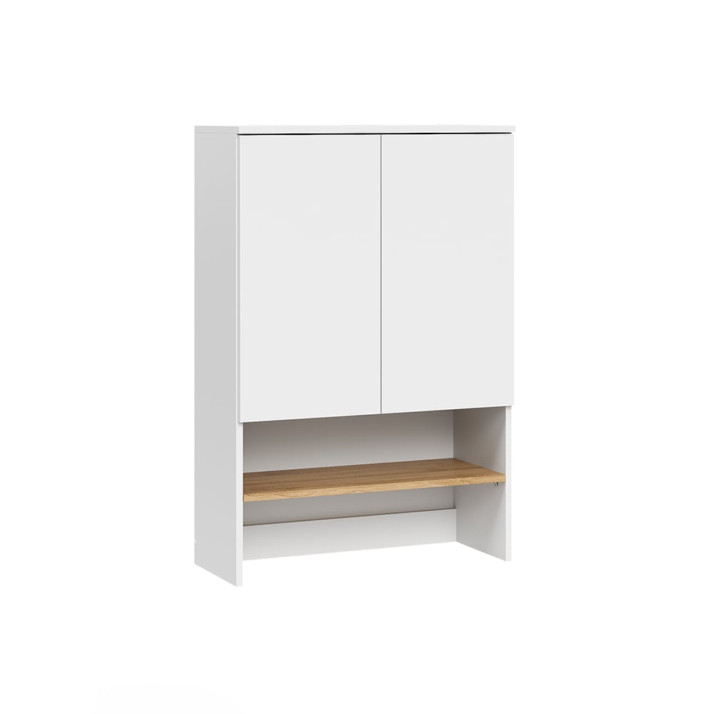 Wohnli Möbelsuche - Waschmaschinenschrank Weiß/Eiche Artisan 68x100 cm