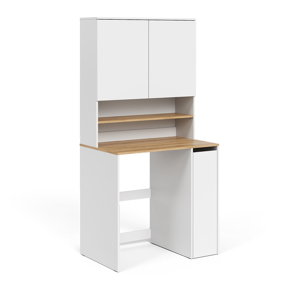 Wohnli Möbelsuche - 2-tlg. Waschmaschinenschrank Weiß/Artisan 94x88 cm