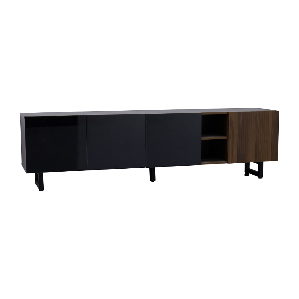 wohnli-moebel-suche-M26034007 Wohnli Möbelsuche - TV-Schrank 4 Türen Hochglanz mit Metallrahmen 180 cm
