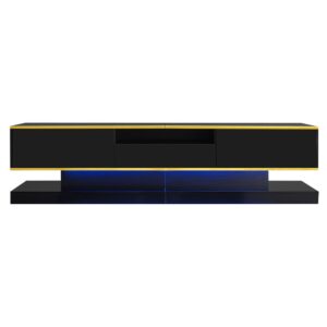 Wohnli Möbelsuche - TV-Schrank mit 3 Schubladen & LED Hochglanz 180cm