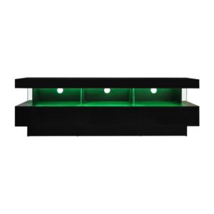 wohnli-moebel-suche-M26034027 Wohnli Möbelsuche - TV-Ständer Hochglanz mit LED & 3 Glasablagen 160 cm