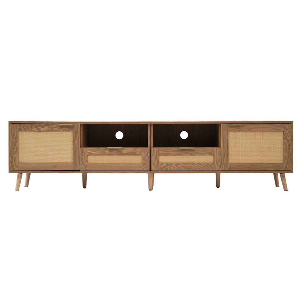 wohnli-moebel-suche-M26034034 Wohnli Möbelsuche - TV-Schrank Rattan-Design mit 2 Türen & 2 Schubladen 200 cm