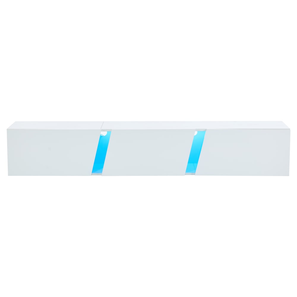wohnli-moebel-suche-M26034063 Wohnli Möbelsuche - Wandmontierter TV-Schrank mit LED & 3 Türen Spanplatte 180 cm
