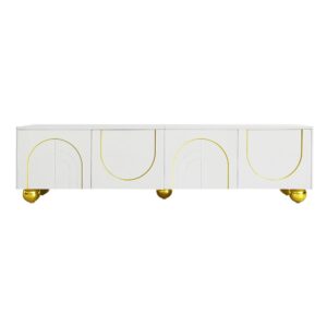 Wohnli Möbelsuche - TV-Schrank mit 4 Türen Push-Open Spanplatte 170cm