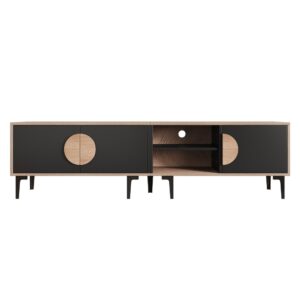 wohnli-moebel-suche-M26034074 Wohnli Möbelsuche - TV-Lowboard 3 Schränke offene Fächer Spanplatte 180 cm