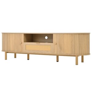 wohnli-moebel-suche-M26034075 Wohnli Möbelsuche - TV-Schrank mit Rattanschublade & Türen