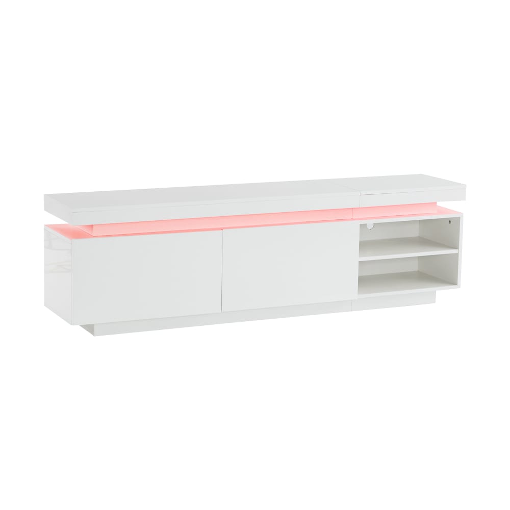 wohnli-moebel-suche-M26034083 Wohnli Möbelsuche - Hochglanz TV-Schrank mit LED und 2 Türen 170 cm weiß
