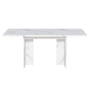 wohnli-moebel-suche-M26034086 Wohnli Möbelsuche - Ausziehbarer Esstisch mit Ablage 140–180x80 cm MDF