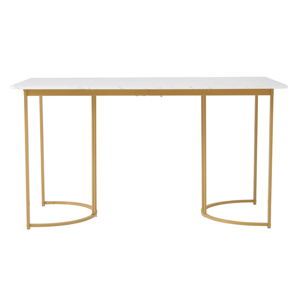 wohnli-moebel-suche-M26034103 Wohnli Möbelsuche - Esstisch mit Marmormuster und Metallgestell 140x80 cm