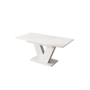 wohnli-moebel-suche-M26034109 Wohnli Möbelsuche - Ausziehbarer Esstisch mit V-Beinen Metall 120/160x80 cm