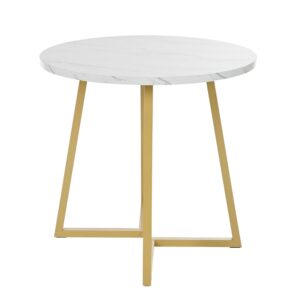 wohnli-moebel-suche-M26034126 Wohnli Möbelsuche - Runder Esstisch mit Marmoroptik & Metallgestell 80 cm