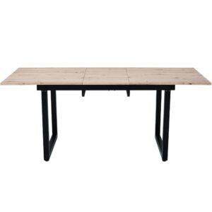 wohnli-moebel-suche-M26034128 Wohnli Möbelsuche - Ausziehbarer Esstisch Industriestil Metallgestell 140/180 cm schwarz