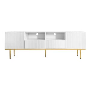 Wohnli Möbelsuche - TV-Schrank mit 2 Schubladen und Goldfüßen 165 cm