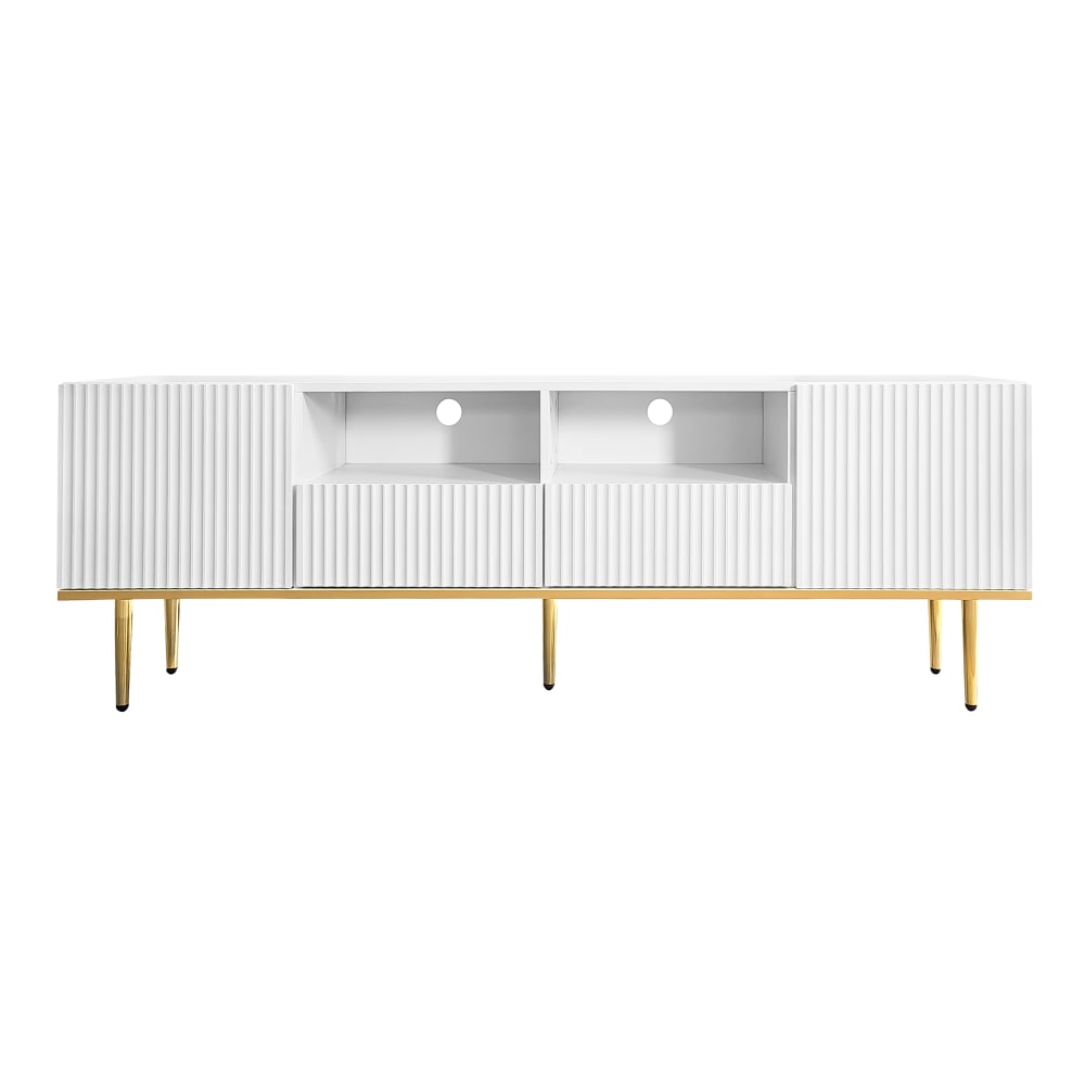 wohnli-moebel-suche-M26034132 Wohnli Möbelsuche - TV-Schrank mit 2 Schubladen und Goldfüßen 165 cm