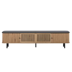 Wohnli Möbelsuche - TV-Schrank mit Schiebetüren & Gittertür 190x35 cm