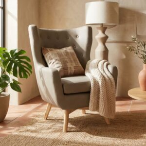 wohnli-moebel-suche-M26034240-1 Ohrensessel grau 101x75x85cm 85x101x75cm PES - Polyester Grau MueMue Sofas und Sessel Sessel, Poufs und Fußbänke Sessel