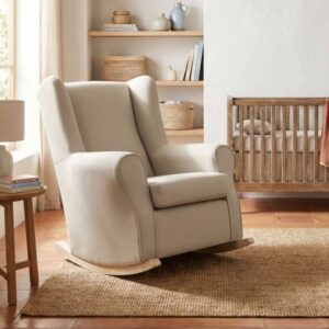 wohnli-moebel-suche-M26034264-1 Schaukelsessel mit Beinen Holz beige 95x81x104cm 104x95x81cm PES - Polyester Beige MueMue Sofas und Sessel Sessel, Poufs und Fußbänke Sessel