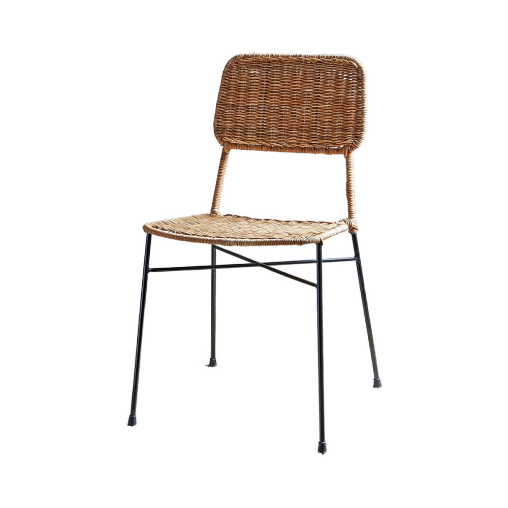 Wohnli Möbelsuche - 2er-Set Stühle aus natürlichem Rattan