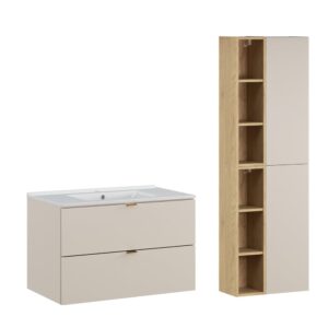 wohnli-moebel-suche-M26034419 Wohnli Möbelsuche - Waschtisch und Hängesäule 2 Schubladen
