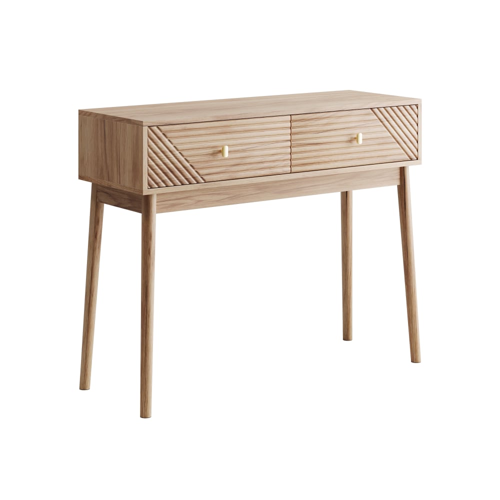 wohnli-moebel-suche-M26036106 Wohnli Möbelsuche - Eleganter Konsolentisch in Eichenoptik mit Schubladen